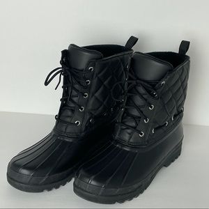 Sperry Top-sider Gosling Waterproof Duck Boot Quilted Black size 11